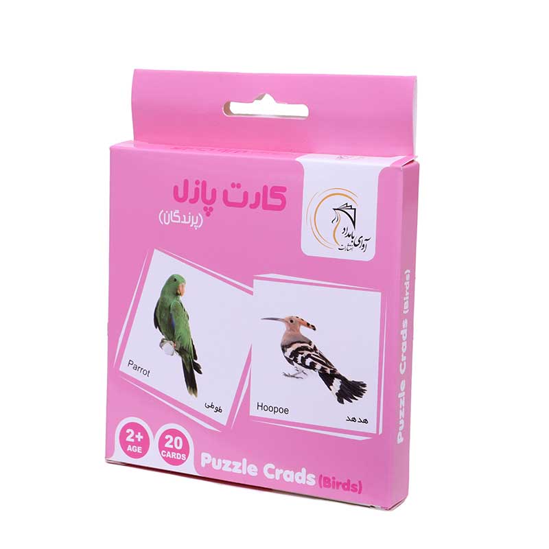 کارت پازل آموزشی پرندگان جعبه ای